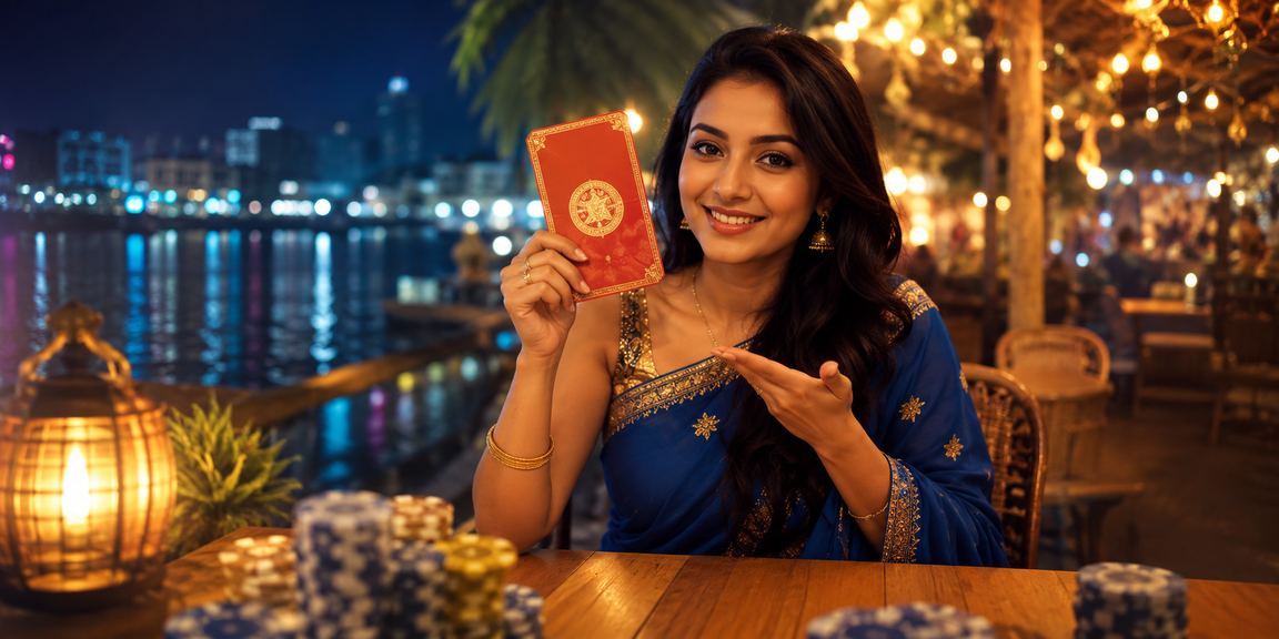 রঙিন প্রোমোশন ইনভাইটেশন লিফলেট হাতে